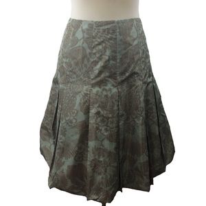 AKRIS Silk Floral Bubble Skirt Sz 12